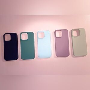 IPhone 14 Pro Max All Silicone cases in great condition, no scratches or holes